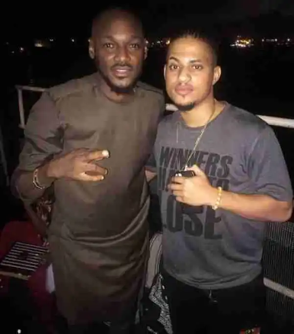 BBNaija: Ex BBNaija Housemate, Rico Swavey, Elated Meeting 2face Idibia (Photo)